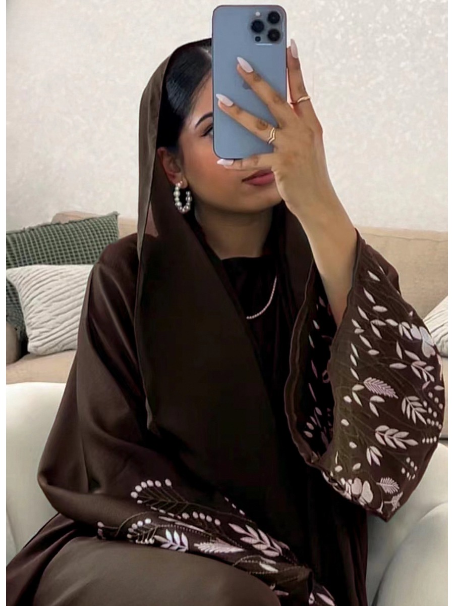 Jalabiya Women Arabic - アバヤ-トルコの女性の刺繍,モロッコ,ドバイ,イスラム教,イード,イスラム教徒,アラブ,ロングドレス,ラマダン,カフタン,アバヤ,ジャラビア