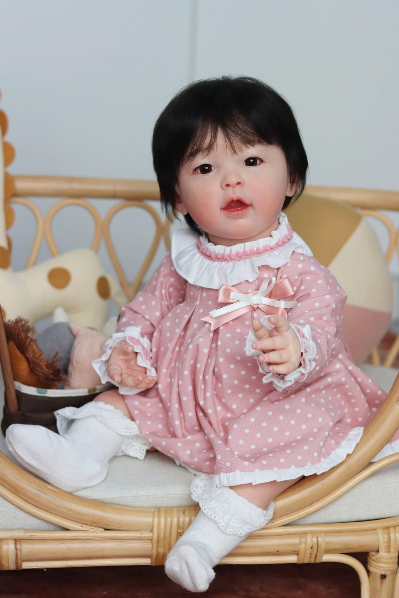 Meilian リボーンベビードール 完成した毛根付きソフト - Ethnic Fashion Girls のレビューと価格