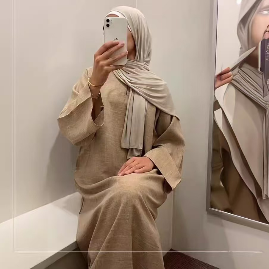 イードドレス アバヤ 女性用 ムスリム 控えめなドレス アラ - Jalabiya Women Arabic のレビューと価格