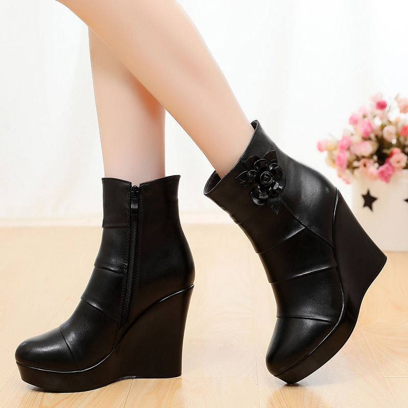 33-41 プラスサイズ レディース ハイブーツ 女性用 プ - Ethnic Fashion For Women のレビューと価格