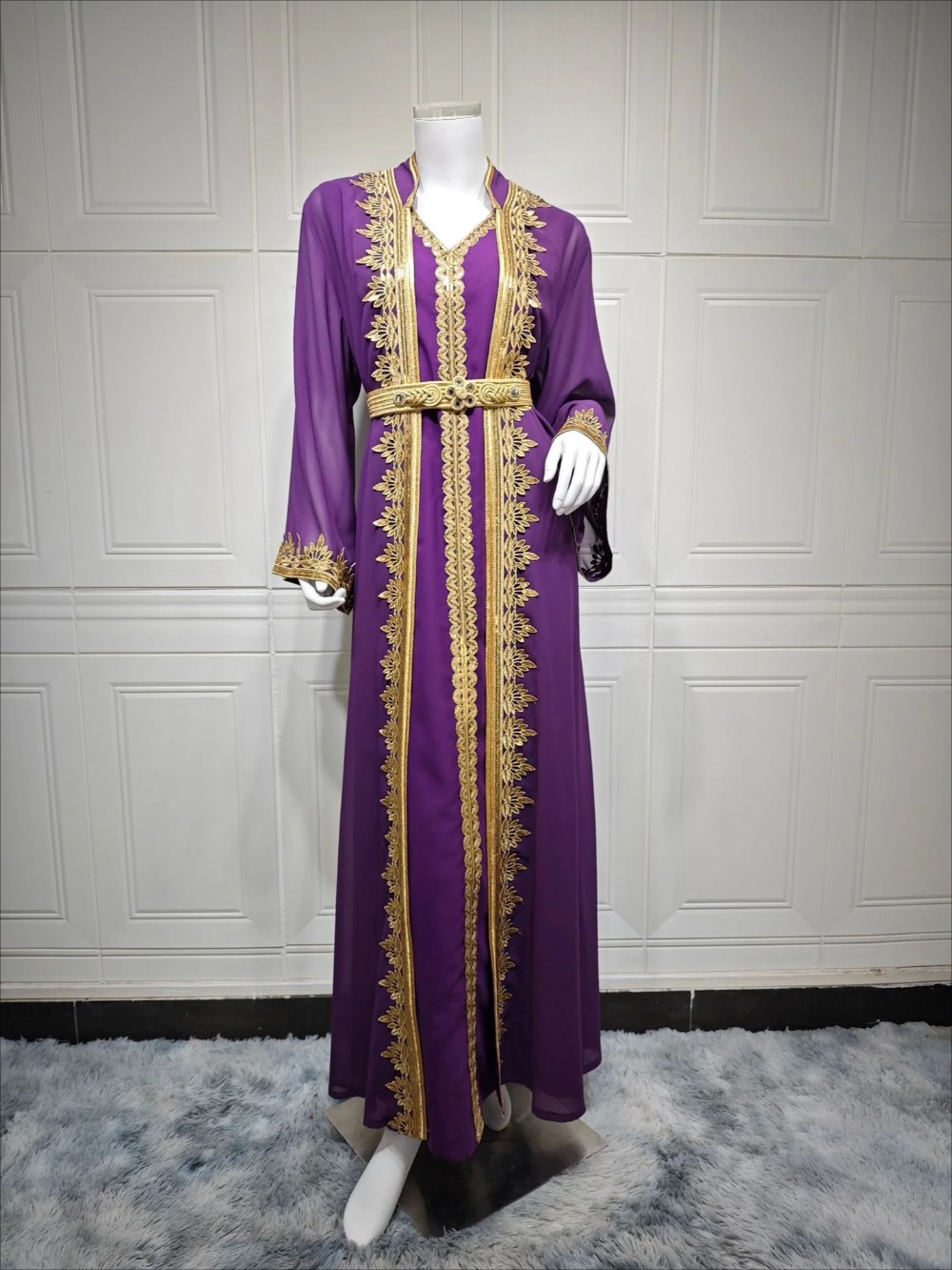 女性のためのイスラム教徒のイブニングドレス,ジャラビア,刺e - Jalabiya Women Arabic のレビューと価格