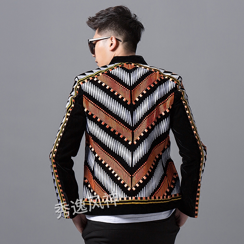 エスニックスタイルスーツ輸入ベルベット刺繍メンズジャケット韓 - Ethnic Fashion Imports のレビューと価格