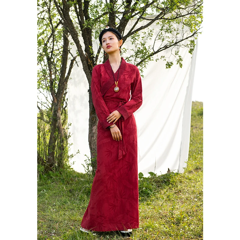 チベットの女性の日常着,伝統的な服,オリエンタルな服,中国の - Ethnic Fashion Wear のレビューと価格