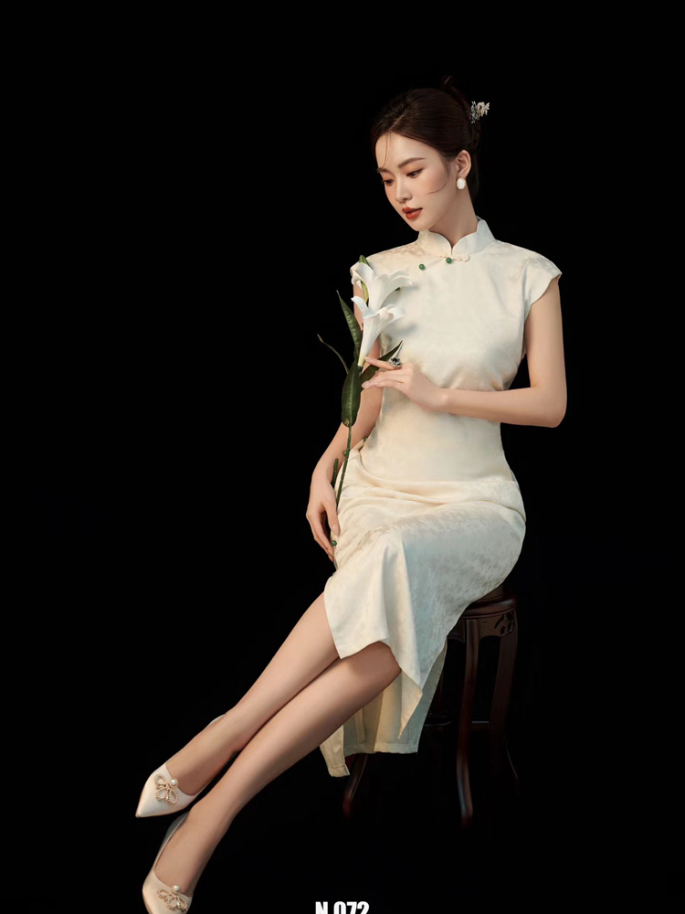 新しいヴィンテージ中国風写真撮影服ファッショナブルな女性アー - Ethnic Fashion Studio のレビューと価格