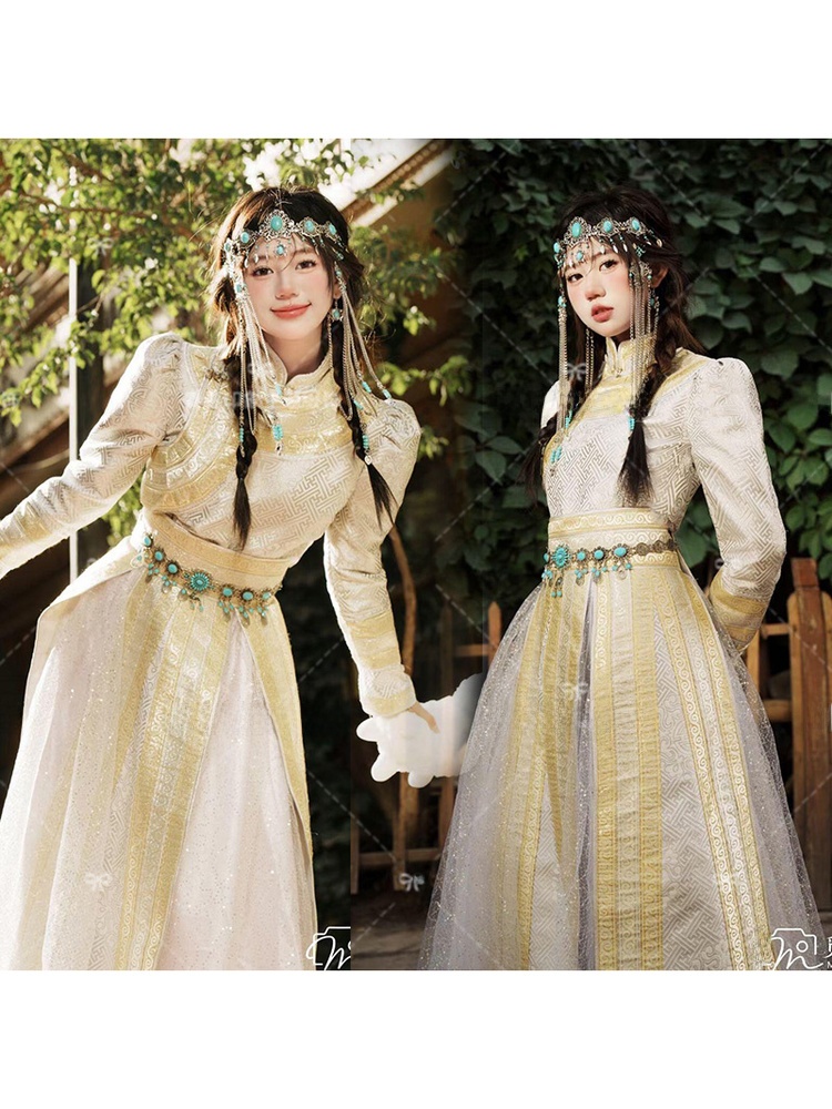 モンゴル民族テーマ写真撮影衣装ハイエンドモンゴルローブアート - Ethnic Fashion Studio のレビューと価格