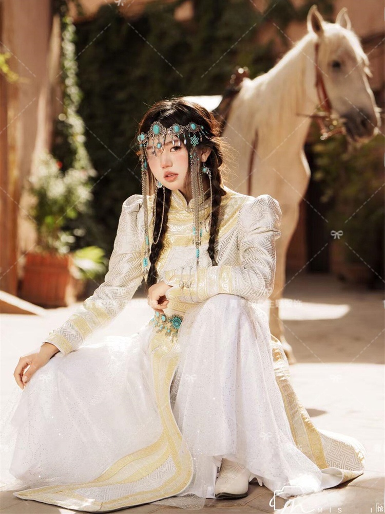 モンゴル民族テーマ写真撮影衣装ハイエンドモンゴルローブアート - Ethnic Fashion Studio のレビューと価格
