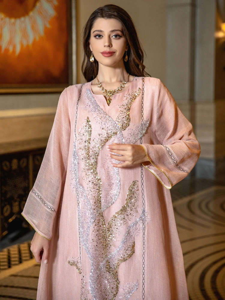 イードイスラム教徒パーティードレス女性のためのアバヤ Jal - Jalabiya Women Arabic のレビューと価格