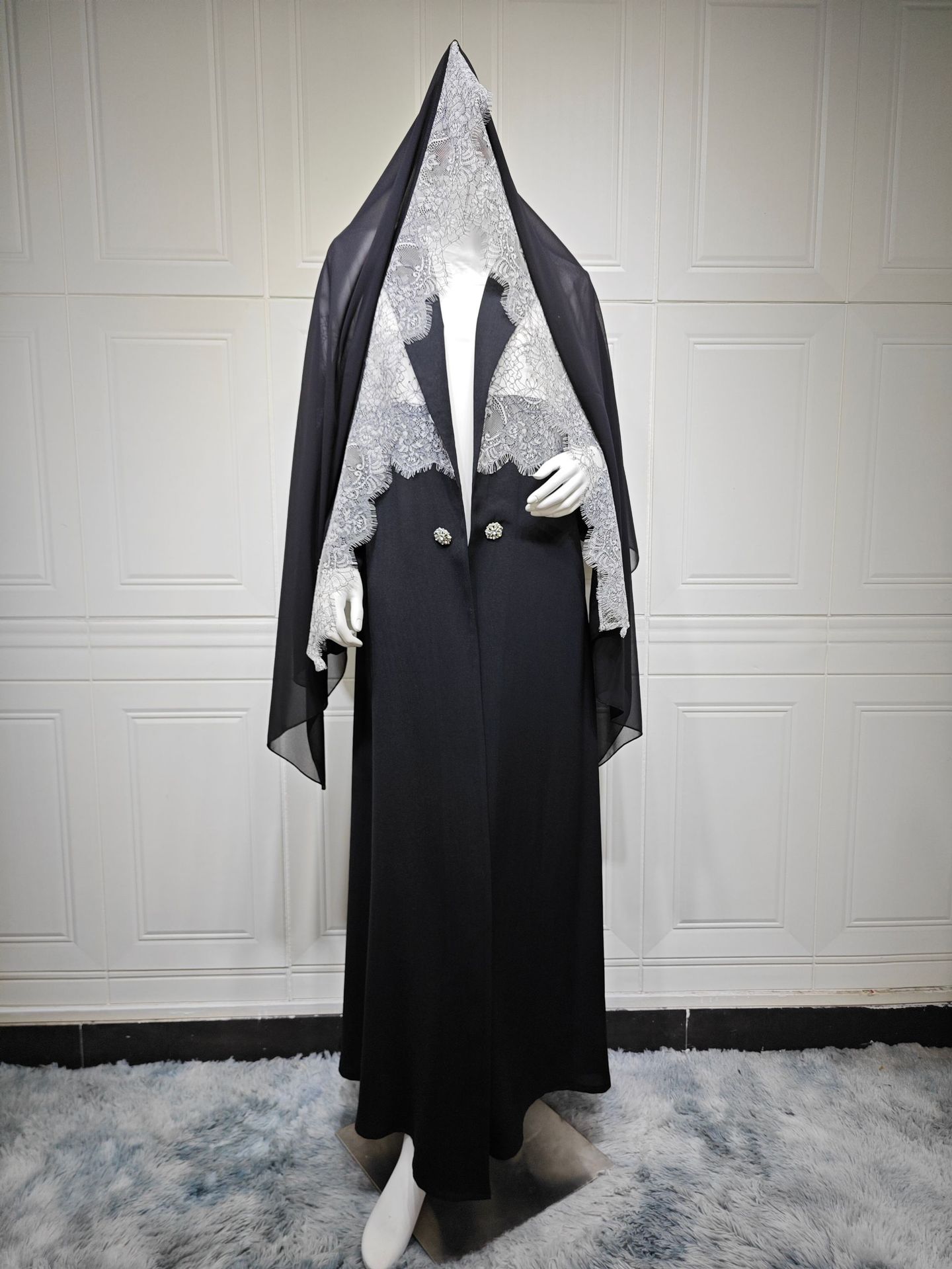 ラマダン イスラム教徒 ムスリム ドバイ 控えめな新作コート - Abaya Modest Wear のレビューと価格