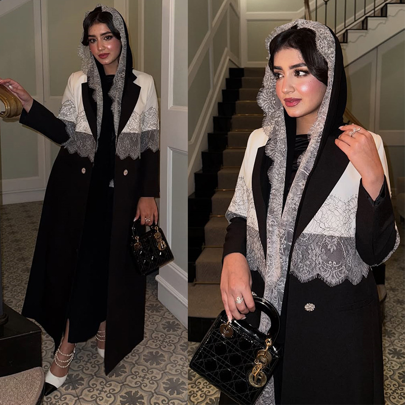 ラマダン イスラム教徒 ムスリム ドバイ 控えめな新作コート - Abaya Modest Wear のレビューと価格