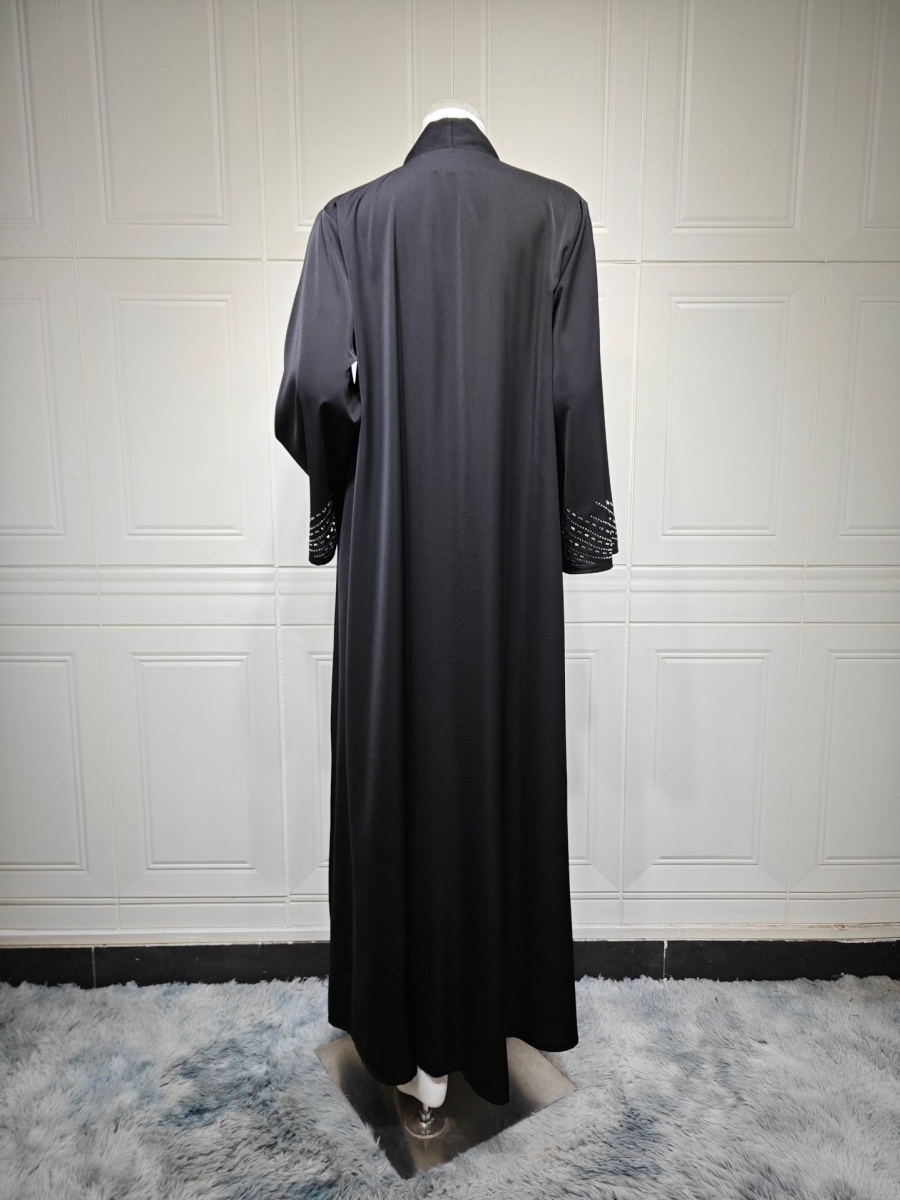 ムスリム女性用ドバイアバヤ、ラグジュアリーホットフィックスラ - Abaya Modest Wear のレビューと価格