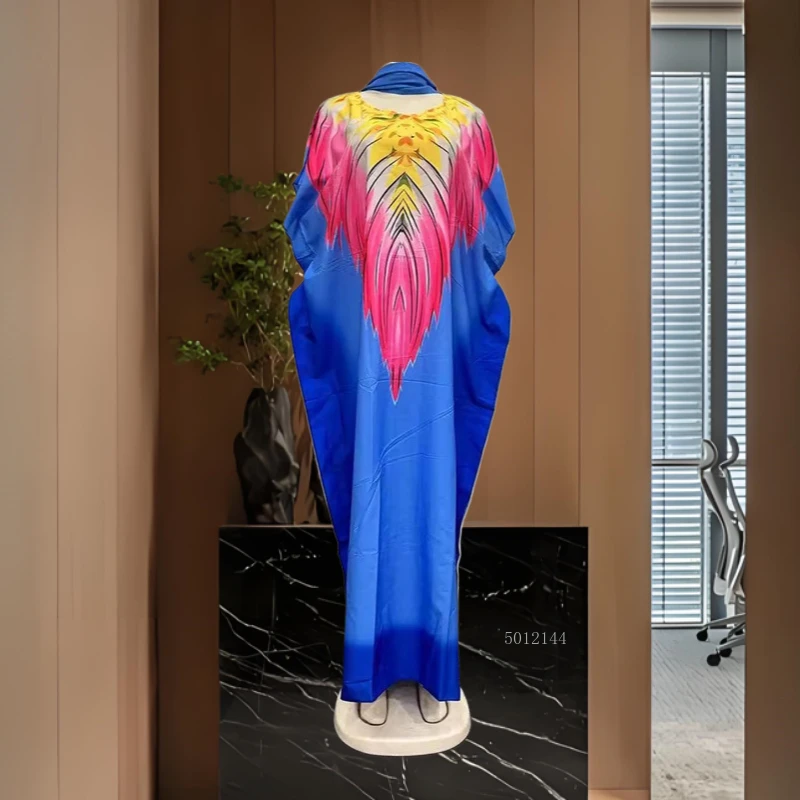 エレガントな花柄コットンアバヤ、女性用控えめなムスリムファッ - Abaya Modest Wear のレビューと価格