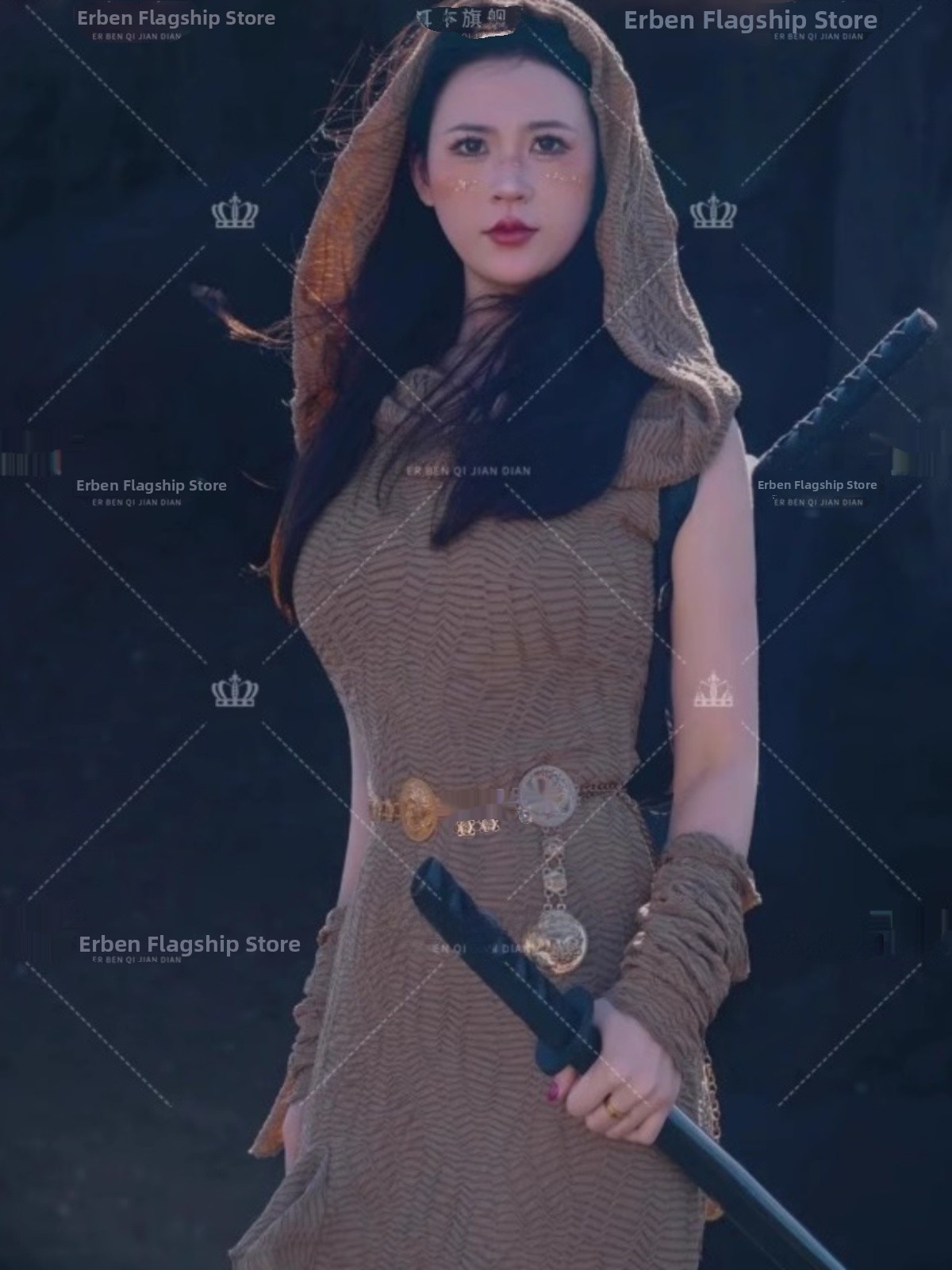 新しい砂漠姫風写真撮影用ドレス エスニック風トラベル撮影 ス - Ethnic Fashion Studio のレビューと価格