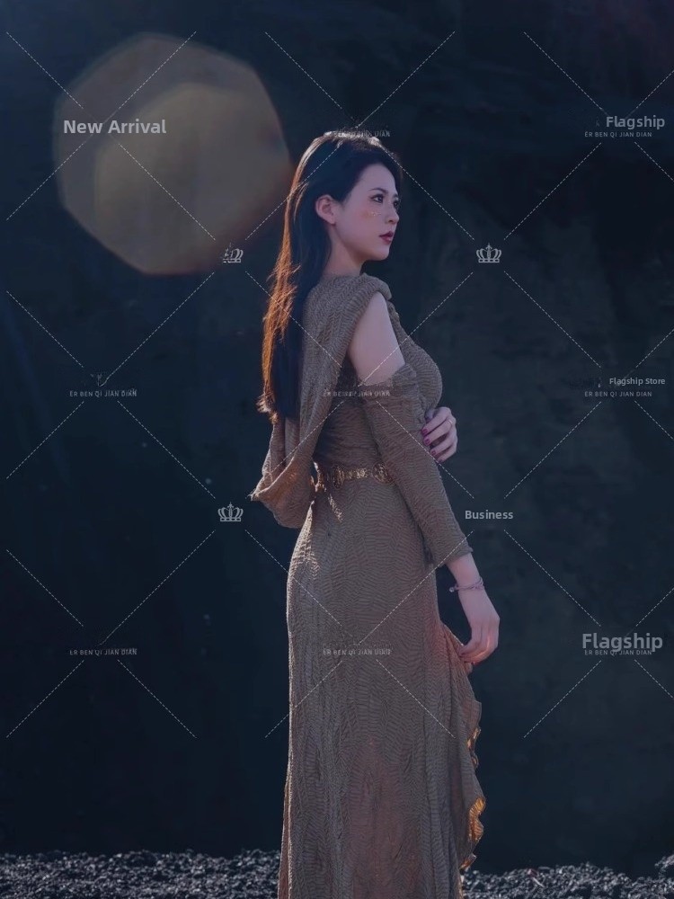 新しい砂漠姫風写真撮影用ドレス エスニック風トラベル撮影 ス - Ethnic Fashion Studio のレビューと価格