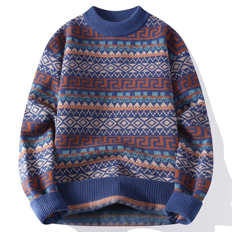 トレンディなメンズラウンドネックセーター 秋冬エスニックスタ - Ethnic Fashion Wear のレビューと価格