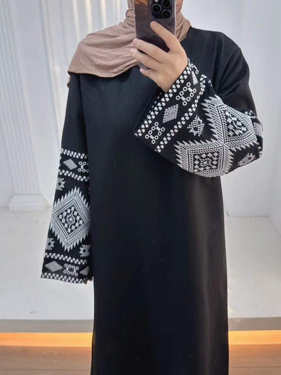 女性のためのイスラム教徒のアバヤ,イスラム教徒のアバヤ,イブ - Jalabiya Women Arabic のレビューと価格