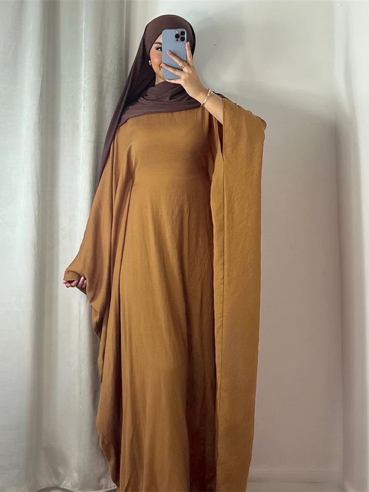 ラマダンとイードのための柔らかいクレープキマール,バットウィ - Abaya Modest Wear のレビューと価格